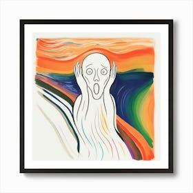 Scream Rainbow Art Print