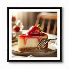 Strawberry Cheesecake Art Print