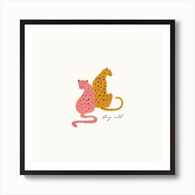 Leopard Square Art Print
