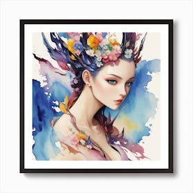 Watercolor Painting Art Print