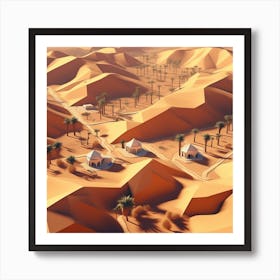 Sahara Desert Landscape 4 Art Print