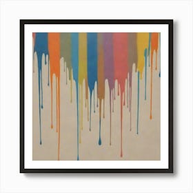 Dripping Paint Art Print