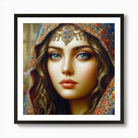 Arabic face Art Print