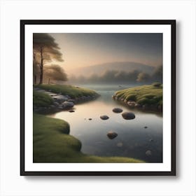 Landscape - River Art Print