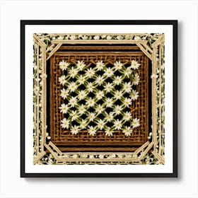 Imagine Vines Of Many Intertwined Small White Dais rug(4) Art Print