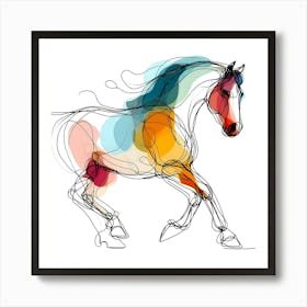 Creative Horse Visual 4 Art Print