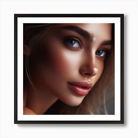 Most Beautiful woman from Russia, DALL-E Art Print