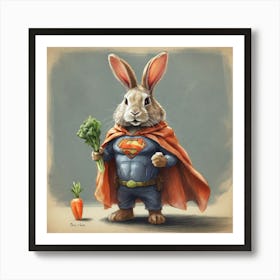 Super Bunny 2 Art Print