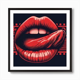 Rolling Stones Lips Art Print