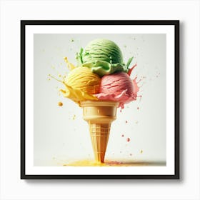 Ice Cream Cone 3 Art Print