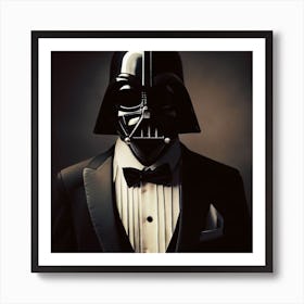 Darth Vader Wearing a Tuxedo Star Wars Art Print Art Print