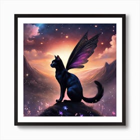 Fairy Cat Art Print
