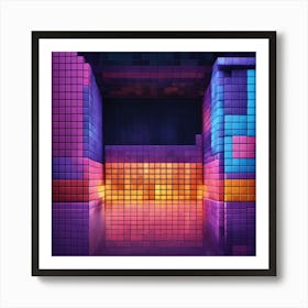 Tetris Art Print