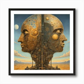 Head Of A Machine Art Print