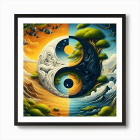 Yin Yang 5 Art Print