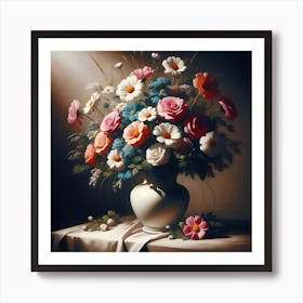 Flowers In A Vase 8 Art Print