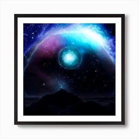 Cat's eye Nebula Art Print