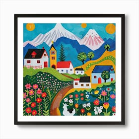 Kids Travel Illustration Chile 4 Art Print