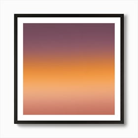 Abstract sun set Art Print