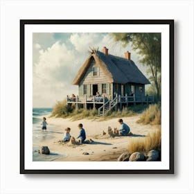 Beach House 7 Art Print