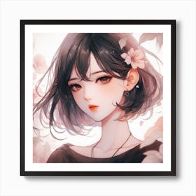 Anime Girl (12) Art Print