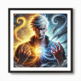 Lucian Ashheart Light And Dark Art Print