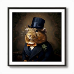 Edwardian Guinea Pig Art Print