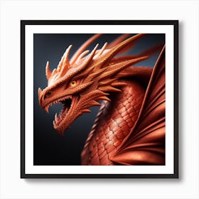 Dragon Head Art Print