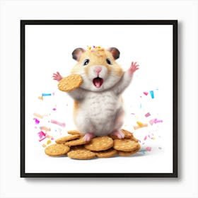 Birthday Hamster Poster