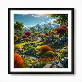 Mountain Landscape Art Print