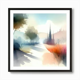 Watercolor Painting 22 Art Print