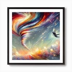 Fight To Flight Art Print