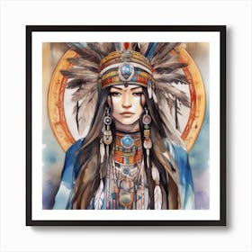 Native American Beauty Art Print