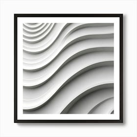 Abstract White Wall Art Print