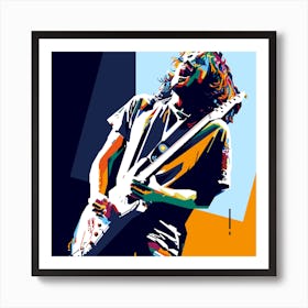 John Frusciante Style WPAP Art Print