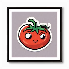 Tomato Sticker 4 Art Print