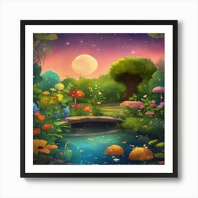 Fairy Garden 1 Art Print