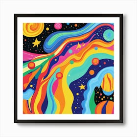 Cosmic Kaleidoscope Art Print