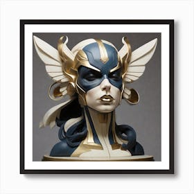 Neoclassical interpretation of superheroes, sculptural forms, high art meets pop culture. Art Print