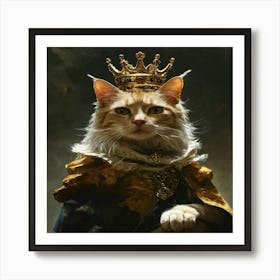 King Cat 2 Art Print