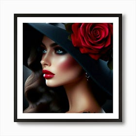 Graceful woman 5 Art Print