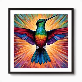 Radiant Hummingbird Art Print