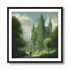 Harry Potter Castle Art Print