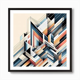 Abstract Geometric Painting Art Print