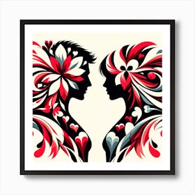 Couple In Love Art Print