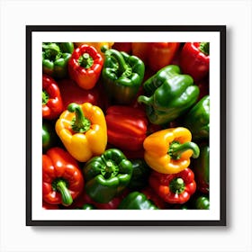 Colorful Peppers 56 Art Print