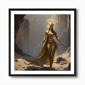 Golden Goddess Art Print