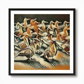 Origami Birds 1 Art Print