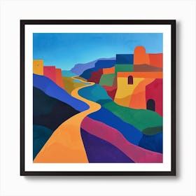 Abstract Travel Collection Uzbekistan 2 Art Print