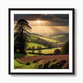 Sunset In The Countryside 2 Art Print